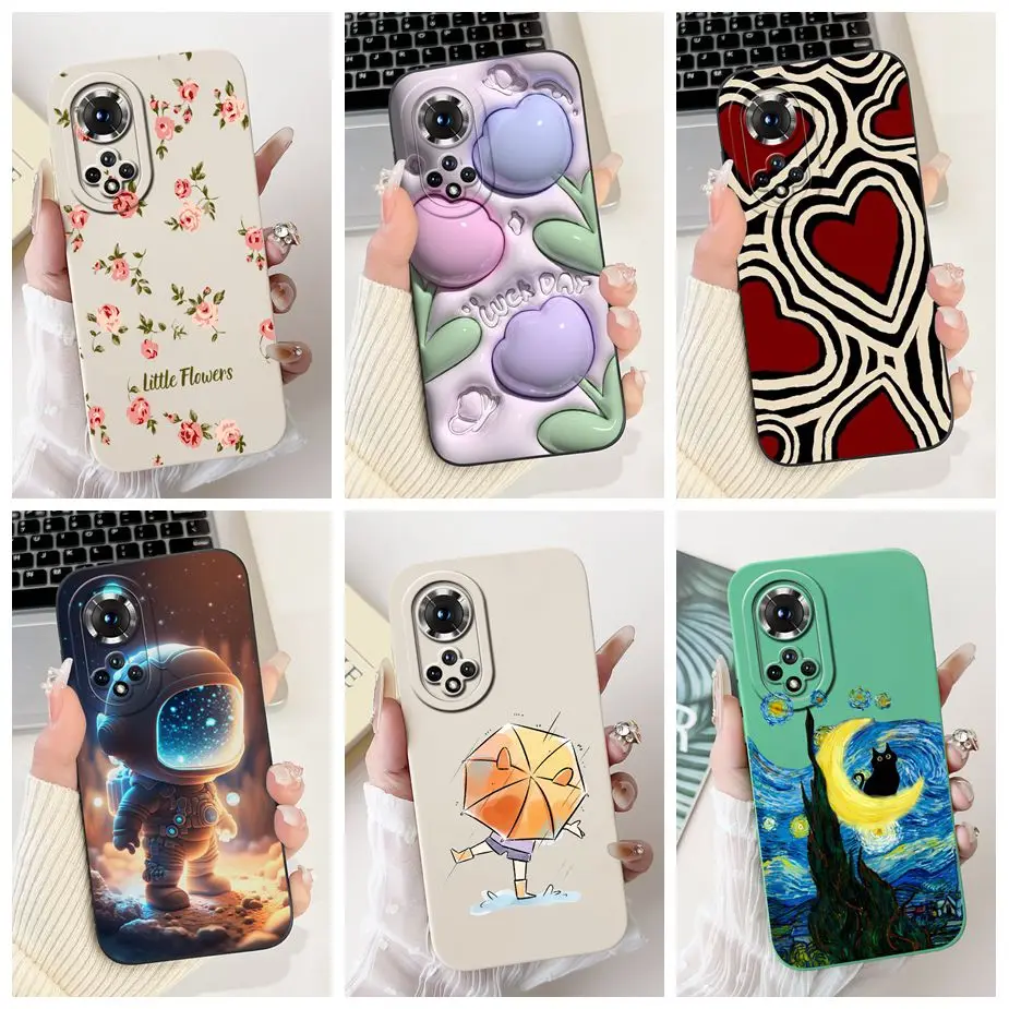 For Honor 50 Pro Case Honor50 Lite Stylish Candy Painted Cover Soft Silicone Phone Case For Honor 50 Lite Honor50 Pro Bags Shell