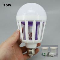 2 In 1 E27 15W Mosquito Killer Lamp Bulb 220V LED Electronic night Light Repellent Fly Lighting Bug Zapper Energy Saving C