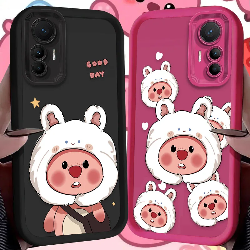 Lovely Little Beaver L-Loopy Case for Xiaomi 14T 13T 12T 11T 13 12 11 Lite 5G NE POCO X6 X5 F6 F5 F3 X4 GT X3 NFC M5S C65 M6 Pro