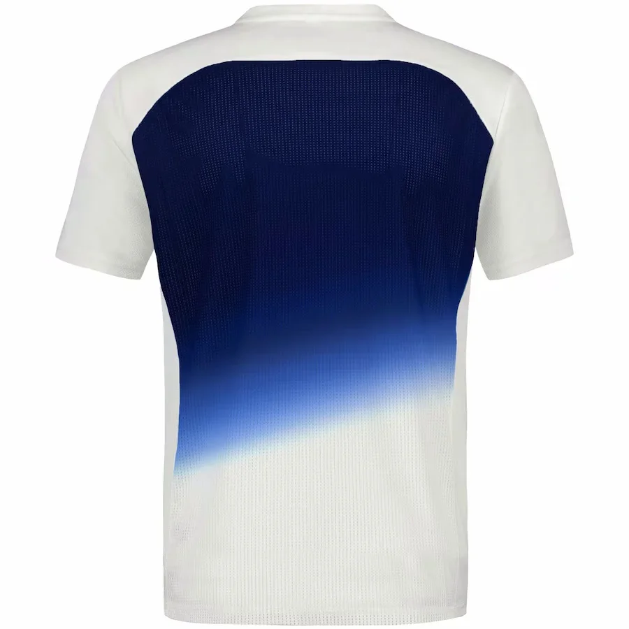 2024 Summer New Men\'s Tops Fashionable FRANCE 3D Gradient Sports Breathable Quick drying Round Neck Short Sleeve T-shirts