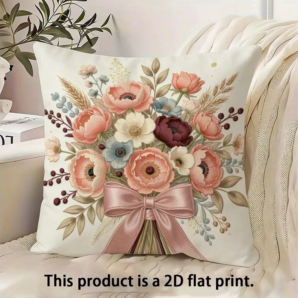 Summer Yellow Lemon Fruit Cushion Cover Peach Skin 2D Flat Printed Botanical Pillow Case For Couch Bedroom Sofa