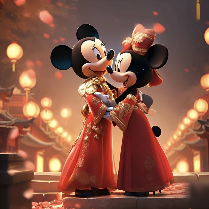 5D Ручная Работа Дисней, Набор Для Алмазной Живописи, Микки Маус, Минни, Мультяшный Фильм, Украшение Для Дома, Подарок