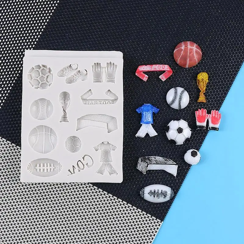 Soccer Ball Silicone Molds Football Birthday Party Silicone Molds for Baking Mold Easy to Demold Food-Grade High-Temperature