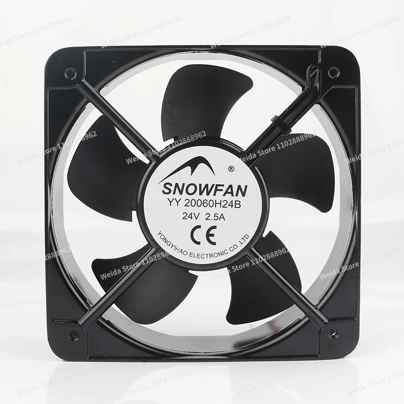 New SNOWFAN YY20060H24B 24V 2.5A 20CM DC  20060 200X200X60MM 20CM High Performance Large-Airflow Cabinet Fan
