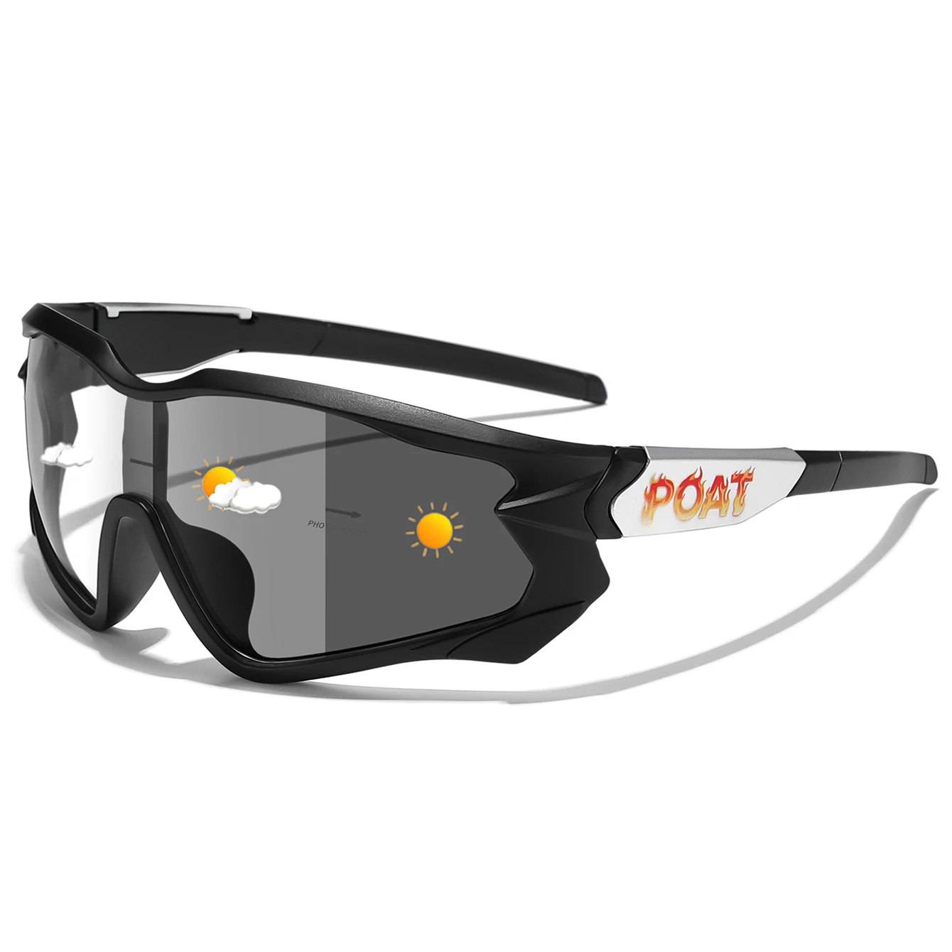Modemerk Mannen Vrouwen Fiets Meekleurende Brillen MTB Fiets Vissen Hardlopen Fietsen Sport Zonnebril Comfortabele Bril - afbeelding 1