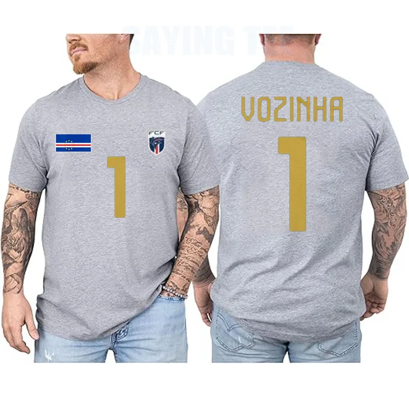 Kap Verde Vozinha 1 Torwart-Trikot T-Shirt Cabo Verde Fußball Herren Sportbekleidung Kap Verde Stolz Unisex Spruch-T-Shirt Top – Detail 7