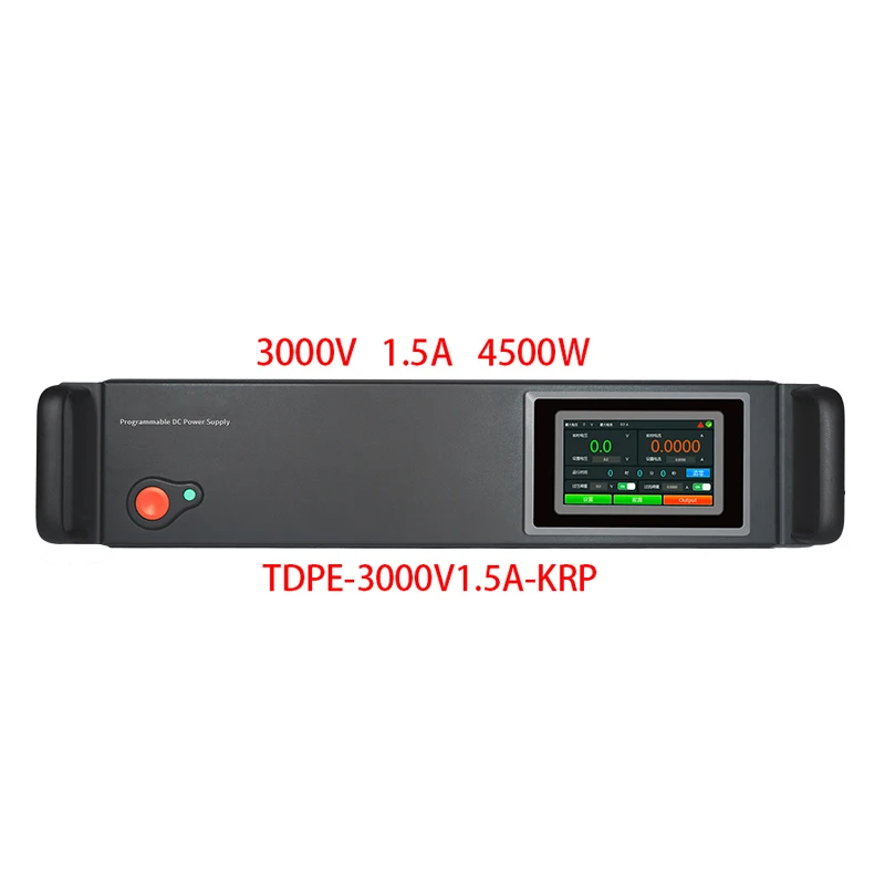 TTLTES 3000V 1.5A 3U Digital Tube Programmable DC Power Supply Black Cabinet Style High-Precision For Industry 220V Input 50Hz
