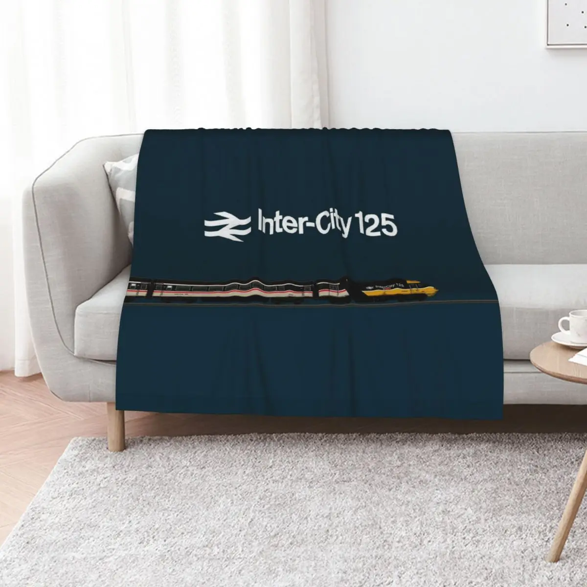 

Intercity 125 locomotive weathered Throw Blanket Soft Plaid Softest manga Retros Blankets