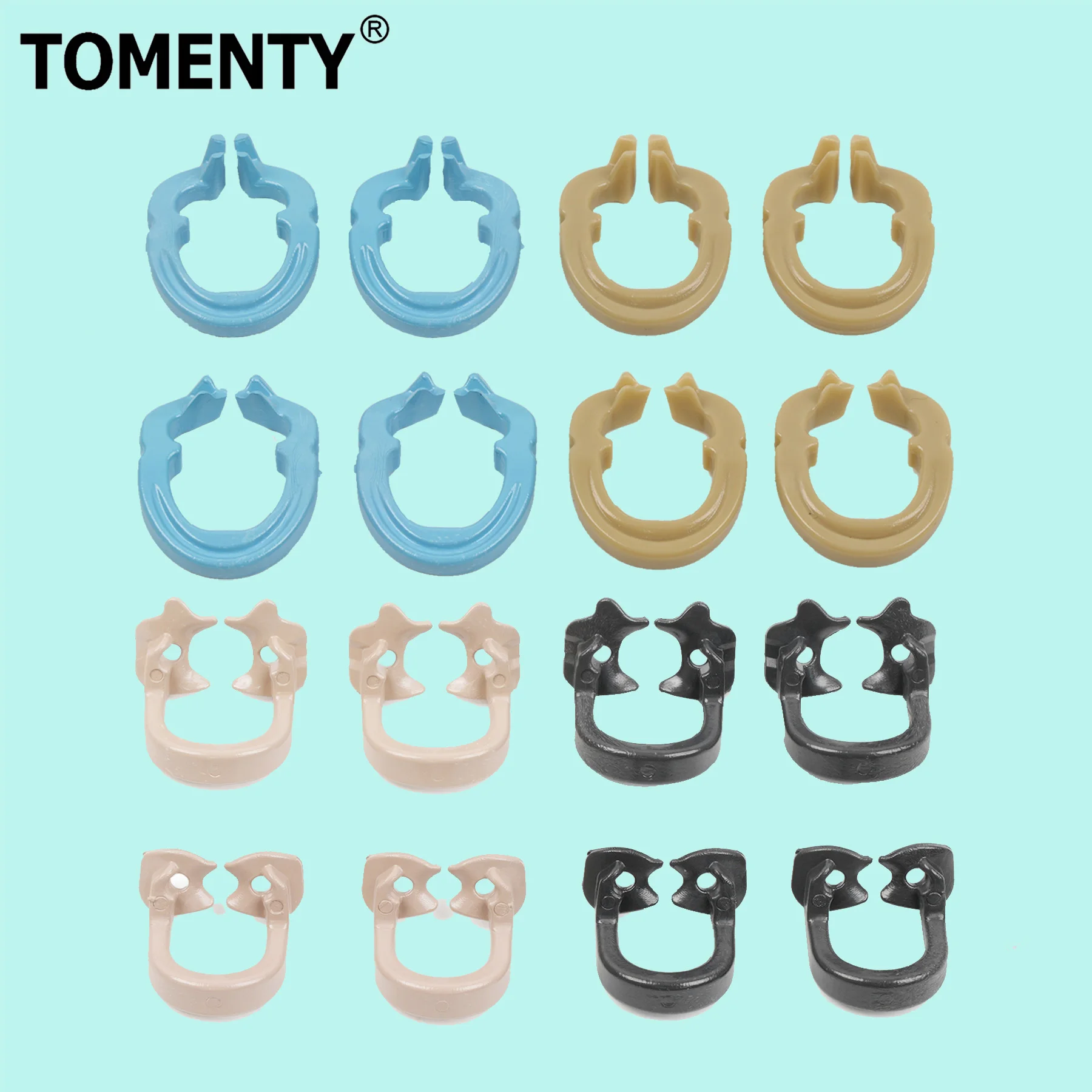 

TOMENTY Стоматологический резиновый зажим для плотины, барьерный зажим, кольцо-сепаратор из смолы, может автоклавируемое 134 ° C Большие/маленькие стоматологические инструменты