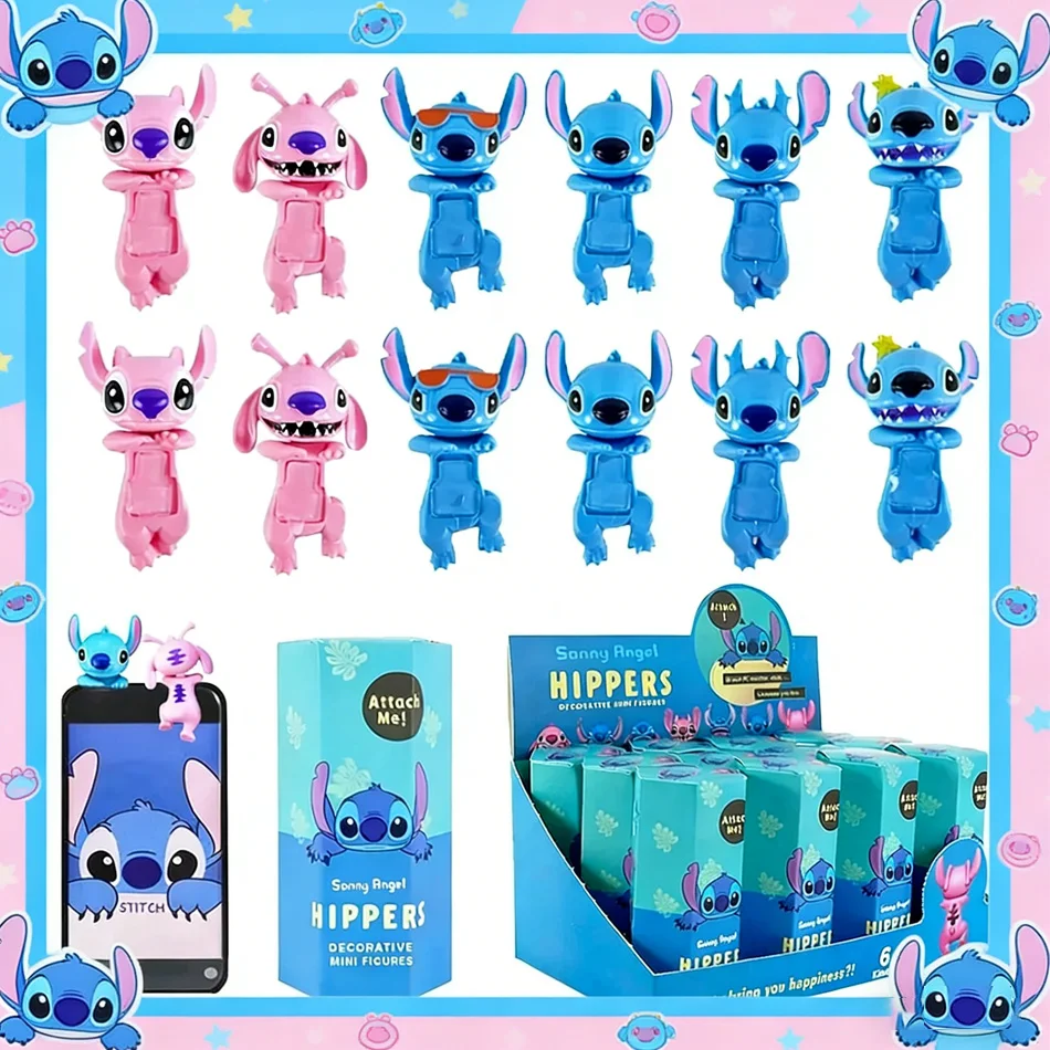 

Cute Stitch Hippers Surprise Mystery Box 2026 New Hot Anime Figures Decorative Dolls Kids Toys