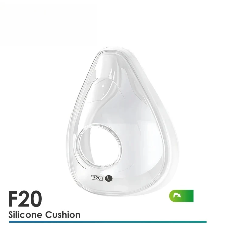 Compatible Replacement Silicone Cushion for ResMed AirFit F20 Full Face Mask, Soft Seal Pad for CPAP Mask, S/M/L Sizes