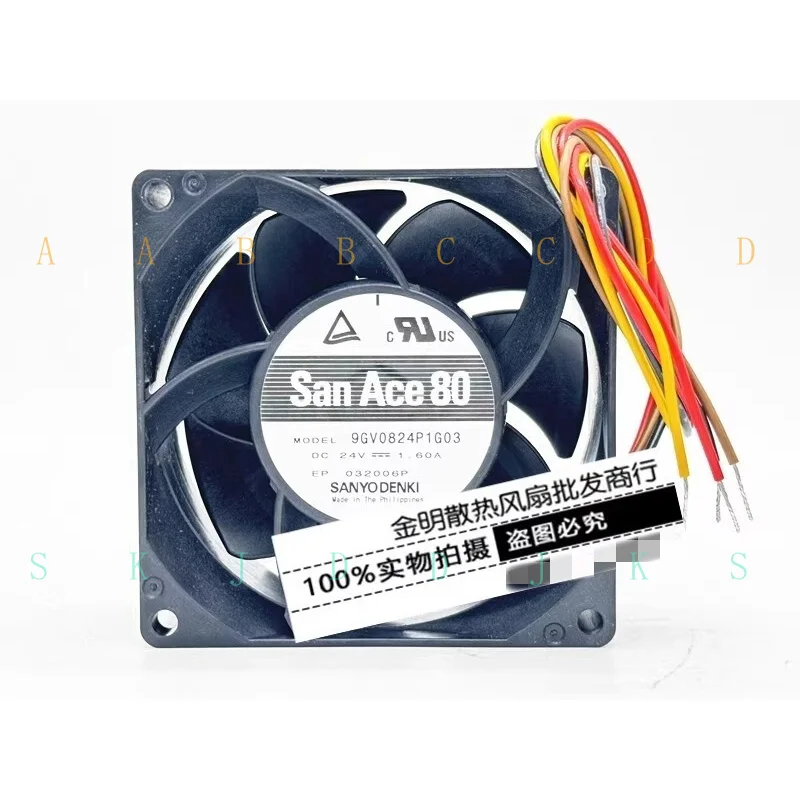 M  for 1 pcs Sanyo 9GV0824P1G03 24V 1.60A PWM speed control violent cooling fan 8CM