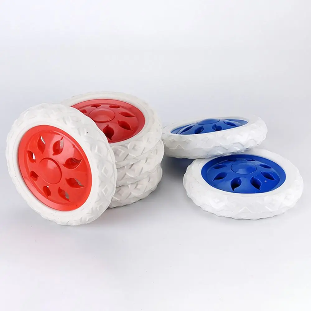 2Pcs EVA Shoppin Cart Wheels 6.3Inch Flexible Tire Wheel Replacement Anti Slip Travelling Trolley Caster Luggage Accessories