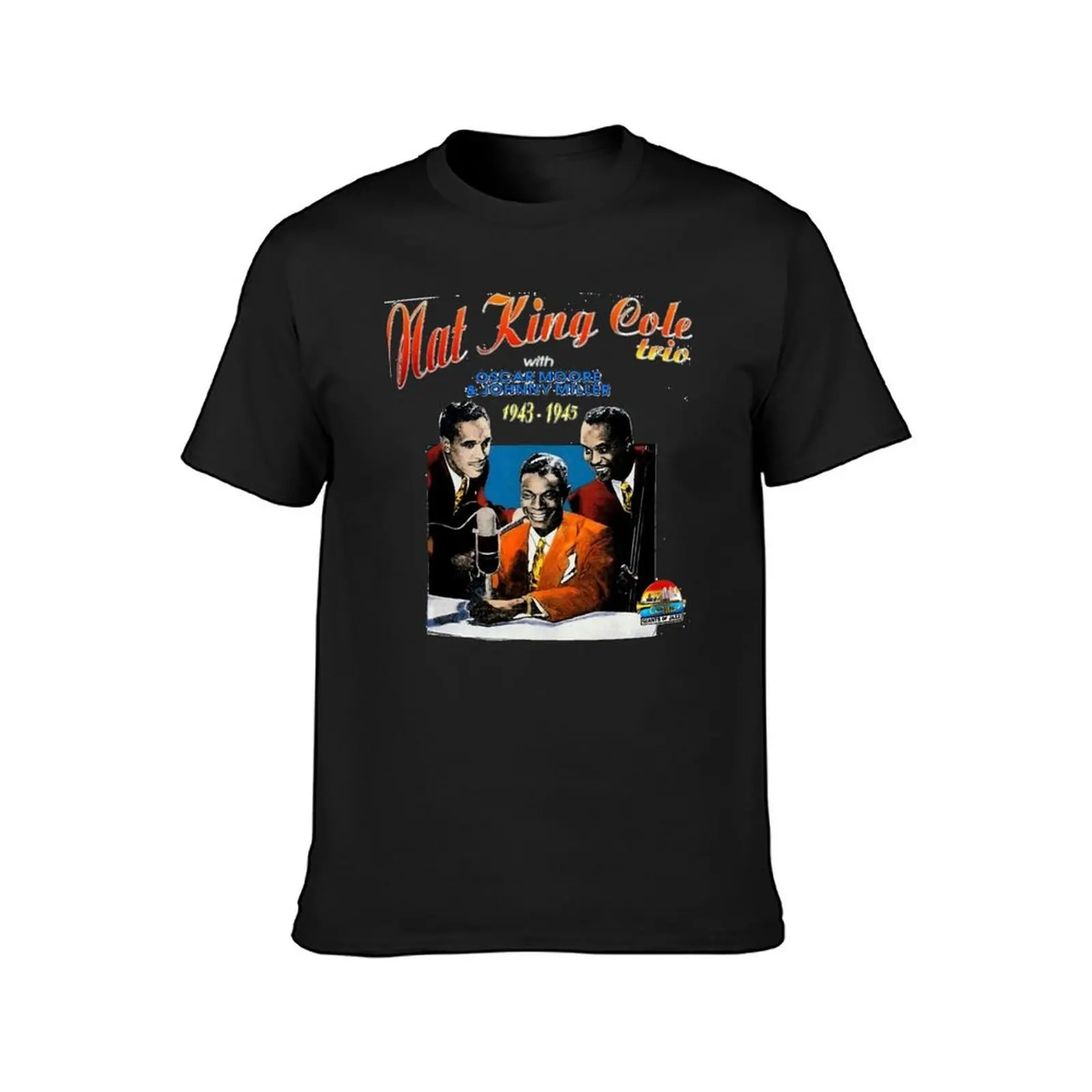 Nat King Cole Nathaniel Adams Coles American Singer Jazz Pianist The King Cole Trio Vintage Classic T-Shirt blacks mens t shirts