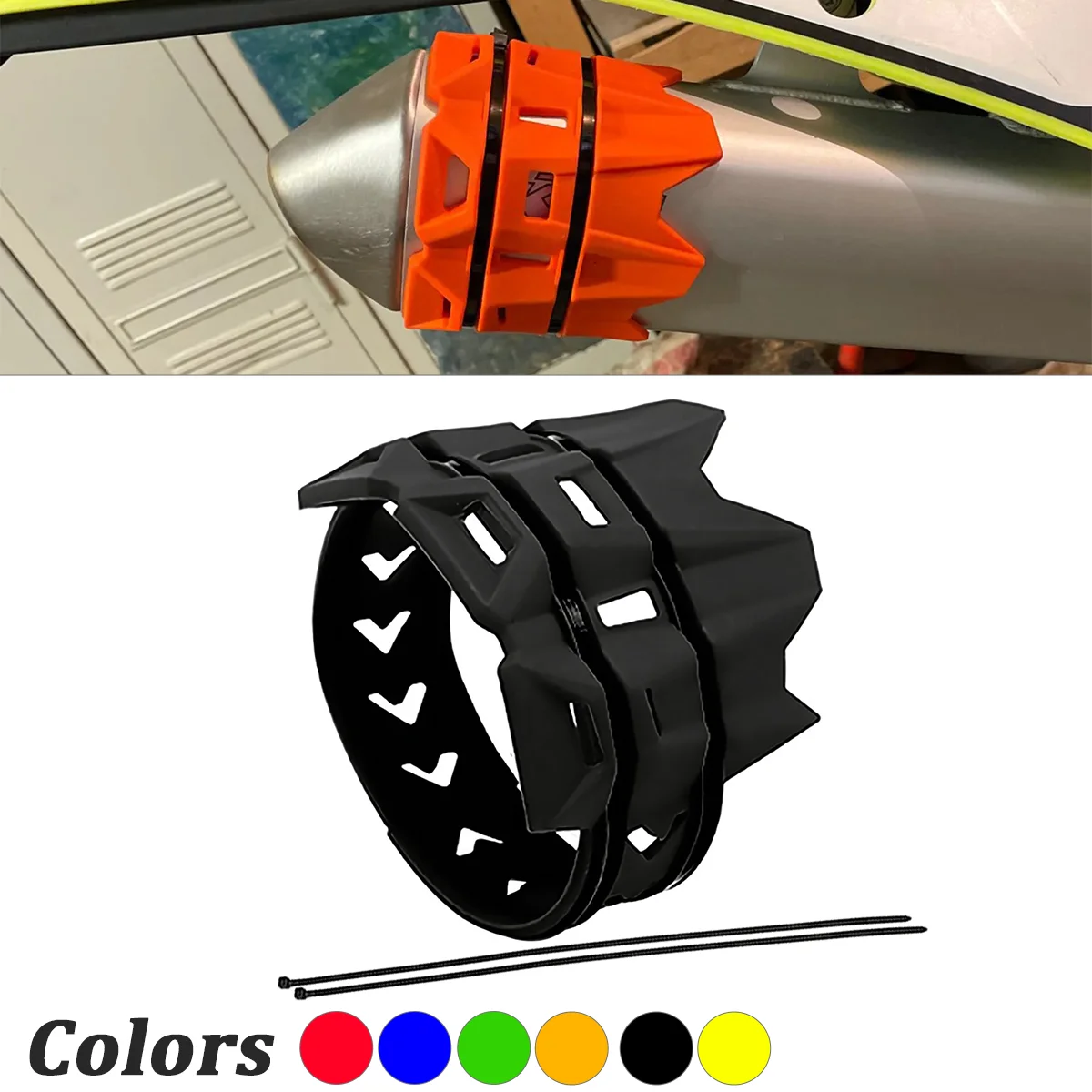 

Universal Motorcycle Muffler Exhaust Anti-hot Protector Silicone Guard For KTM SXF EXC SX XC XCW XCF Husqvarna Honda Yamaha