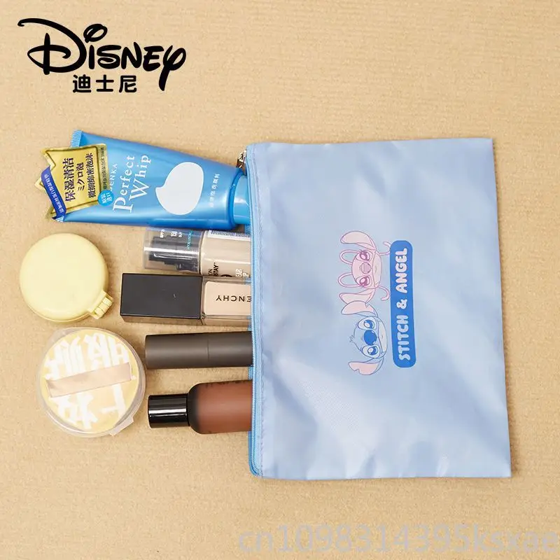 Disney Stitch Travel Makeup Toiletry Bag for Women Girls Cartoon Cosmetic Pouch Luggage Organizer Business Trip Travel