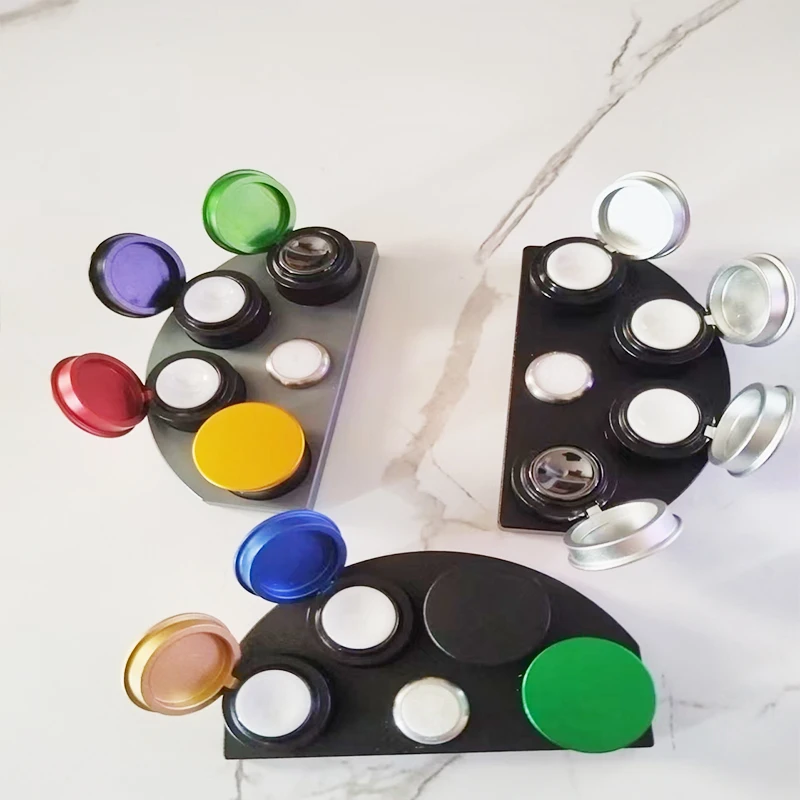 

Three Styles Watch Oil Dip Oiler Stand Die Cast 4Oiler Dishes Cups with Cover Watch Repair Lubricants Oil Grease Storage Tool