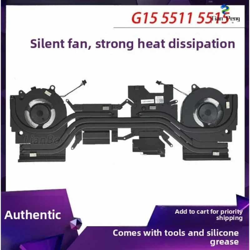 

New Original 0G7V1F Cooling Heatsink Module For DELL Laptop CPU GPU Heat Dissipation Assembly Replacement Parts