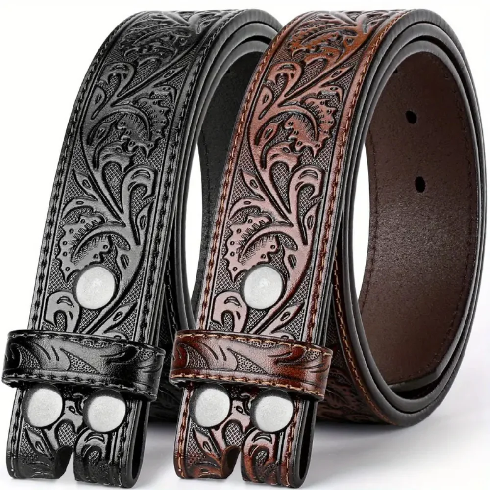 

Western Belt Strap for Men Women Cowboy Cowgirl Mens Belts for Jeans Gift Belt without Buckle