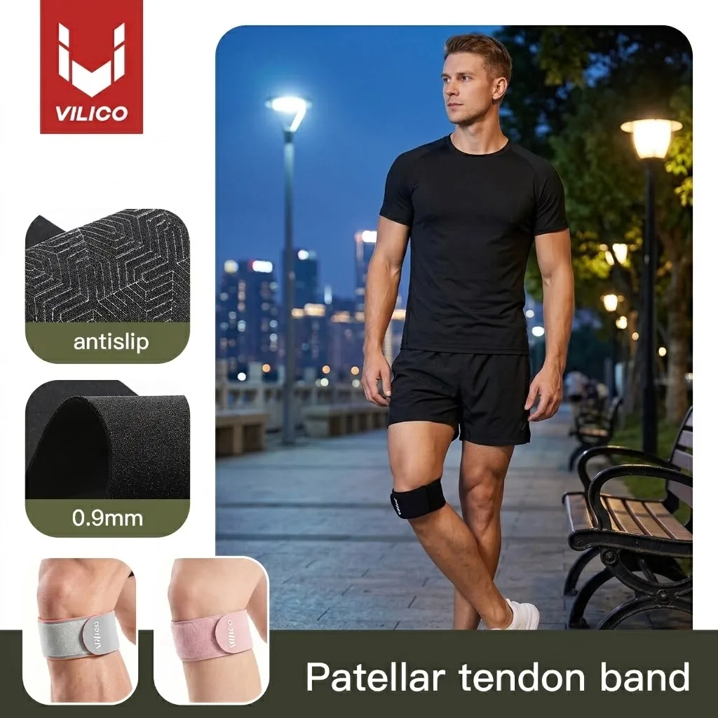 1PCS Sports Compression Knee Support Brace Patella Protector Knitted Silicone Spring Leg Pad Cycling Running Basketball