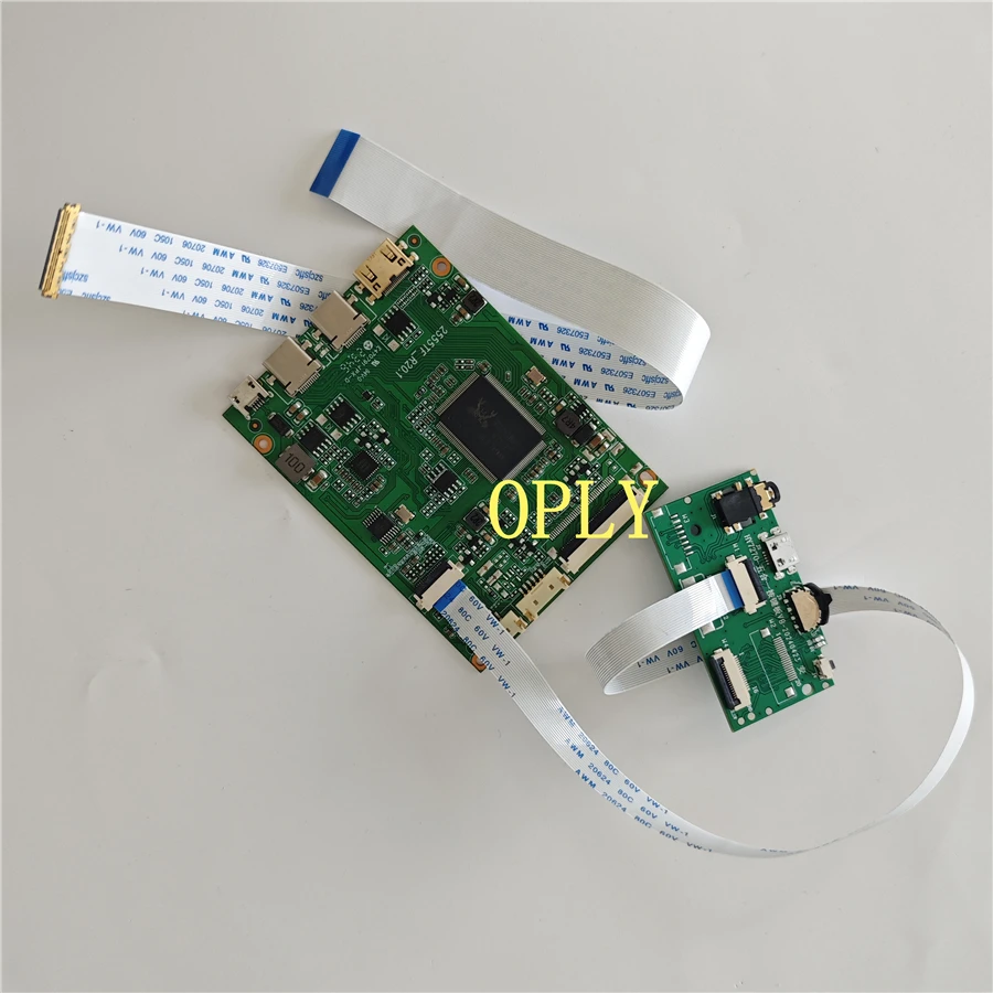 Placa controladora mini hdmi, compatível com 2 tipos c para NV133WUM-N66 nv133WUM 13.3 “1920x1200 edp kit de tela de painel led diy