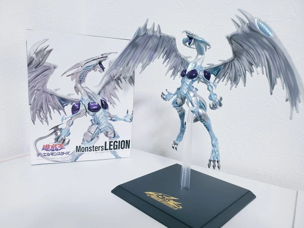 الأصلي يو غي أوه! 5D's Stardust Dragon Action Figure Konami Prize Collection Monsters LEGION PVC Model Collection Doll