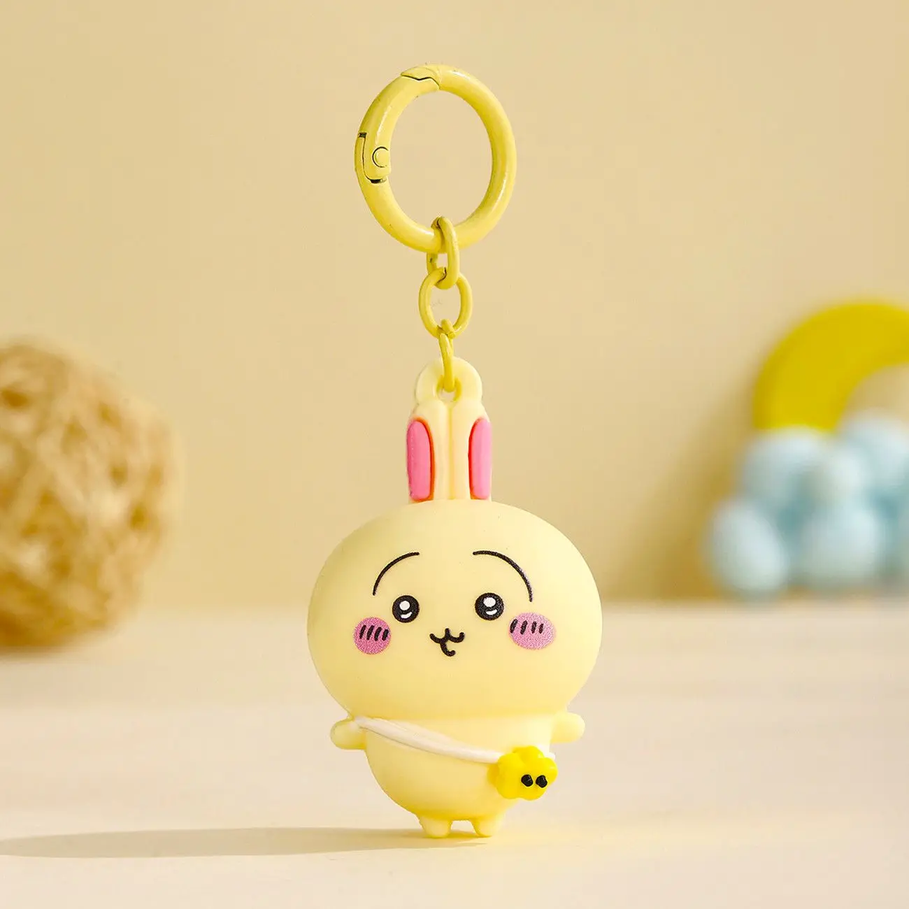 Cute Chiikawa Series Jewelry Mini Plush Keychain Usagi Hachiware Cartoon Doll Anime Accessories For Girls Daily Bag Decor Gift