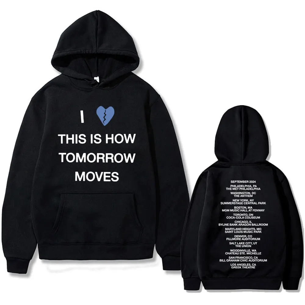 I Love This Is How Tomorrow Moves Tour 2024 Beabadoobee Hoodie Men Women Fashion Loose Oversized Sweatshirt Male Casual Pullover