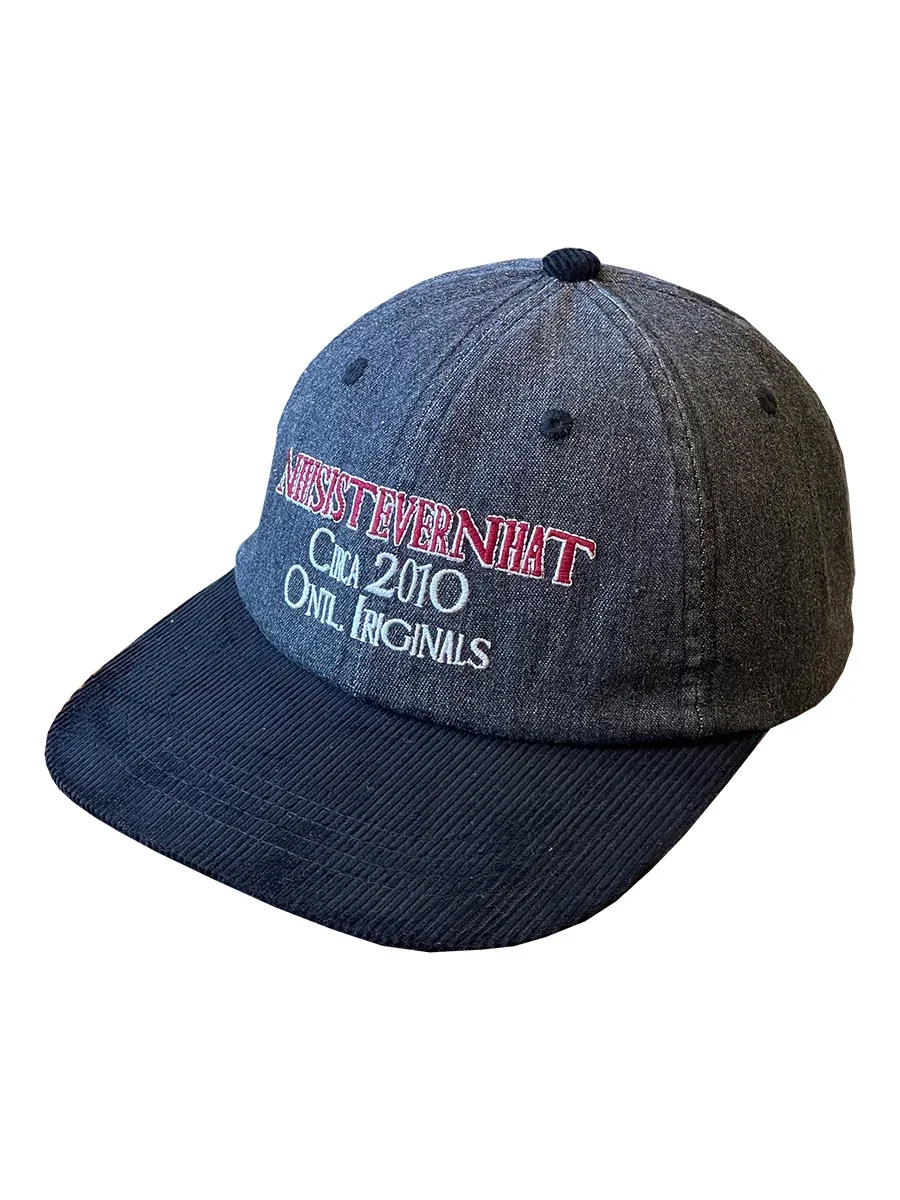 Retro Color Matching Flat Brim Denim Peaked Cap Male Street Couple Big Brim Hip Hop Baseball Cap Female Fashion Cap