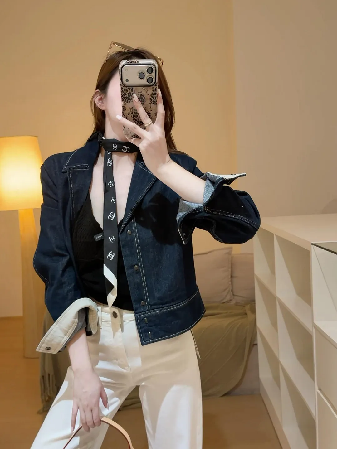 Slimming Effect Linen Denim Jacket Women's Short Style Casual Loose Fit Autumn New Arrival Button up Coat for Ladies
