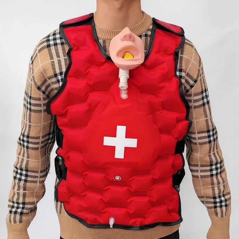 1pcs Heimlich Vest for Preventing Suffocation Disorders Heimlich Practical Training Model+wearable Vest for Tracheal Obstruction