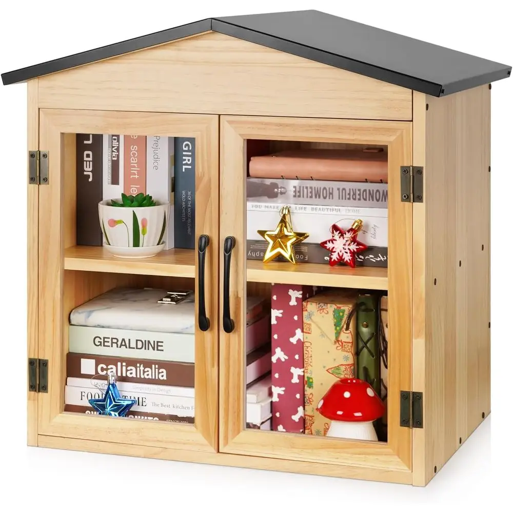 

Community Wooden Book Exchange Cabinet for Neighborhoods, Schools, and Sharing Resources