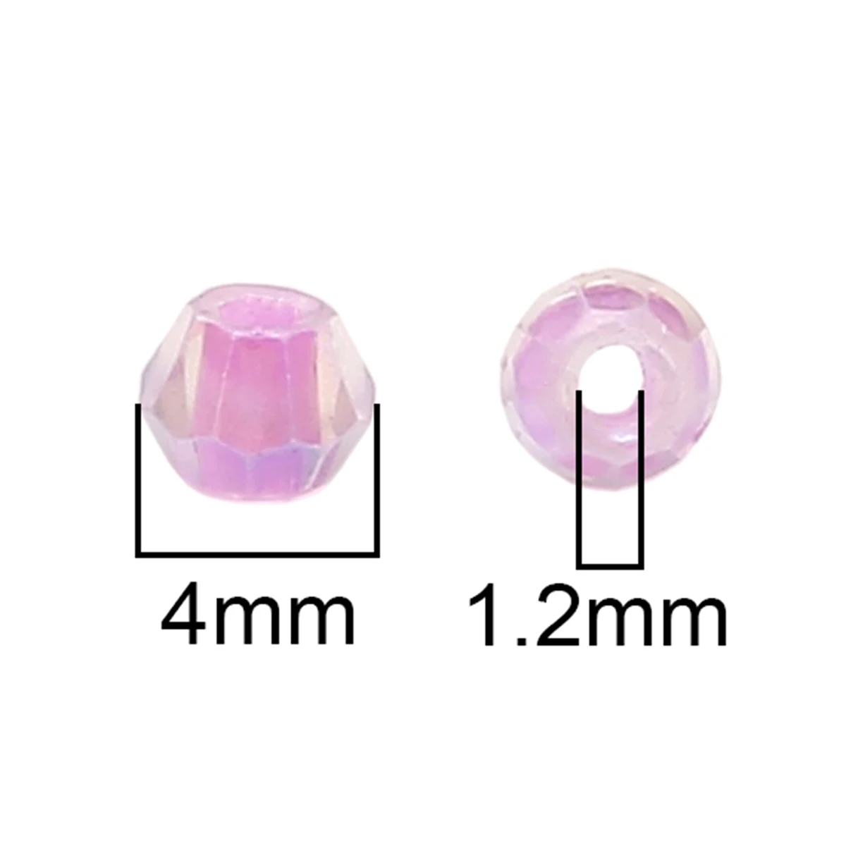135pcs 4mm Rhombus Glass Seed Beads Faceted Austria Crystal Loose Spacer Beads For Jewelry Making DIY Charm Bracelet Accessories