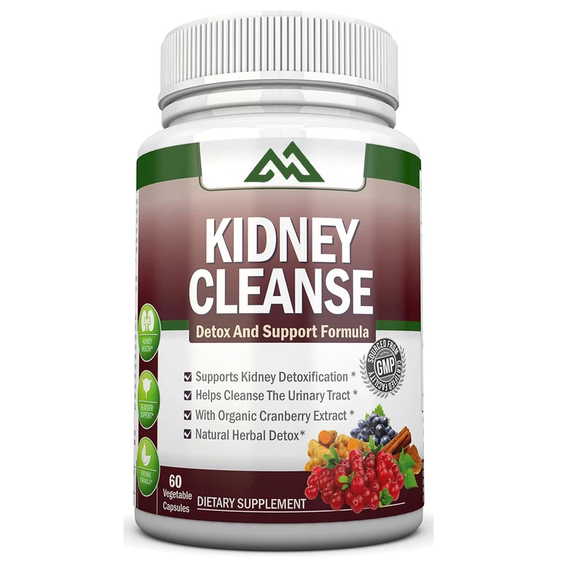 

Detoxification, Urinary Tract, Bladder, and Kidney Health - Contains capsules of cranberry, astragalus, turmeric, and more