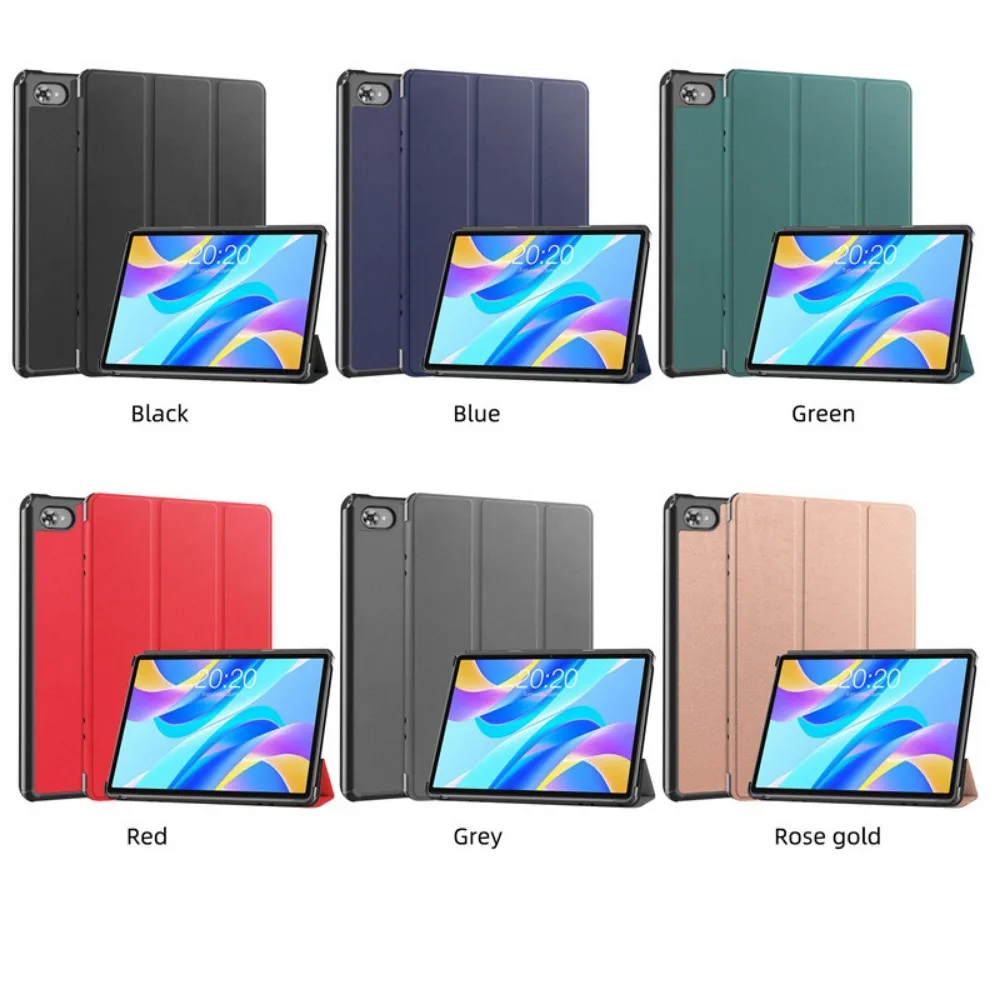 Tri-Folding Stand Cover For Blackview Tab7 Tab 7 Pro 4G 10.1" Case Adsorption Funda with Hard Back Shell For Oscal Pad 10 Coque