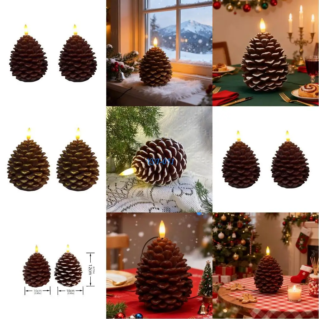 

E15A Pine cone Lightss dGreenration, pine cone with timer function, flameless pine cone Christmas dGreenration table
