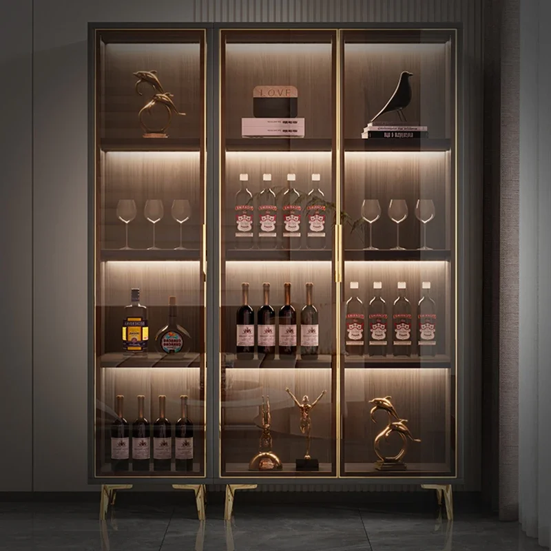 

Bar Display Wine Cabinets Living Room Rack Counter Glass Wine Cabinet Liquor Shelf Wohnung Bar Schrank Indoor Bar Furniture