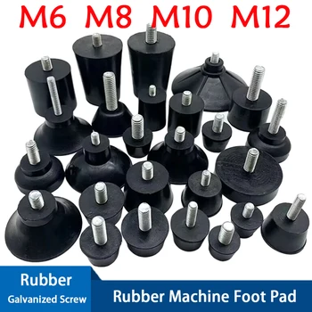M6 M8 M10 Rubber Adjustable Feet Pad Feet Pad With Screw Tab...
