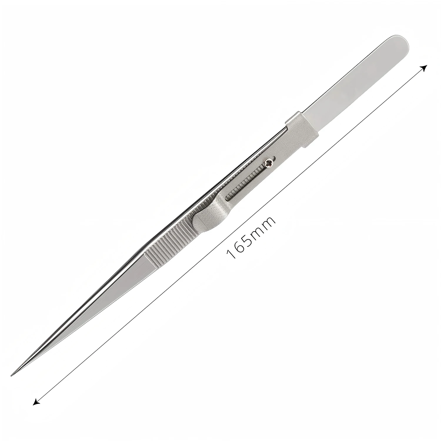 Precision Adjustable Slide Lock Tweezers Anti Static for Jewelry Electronic Components Holding Tightly Repair Tools