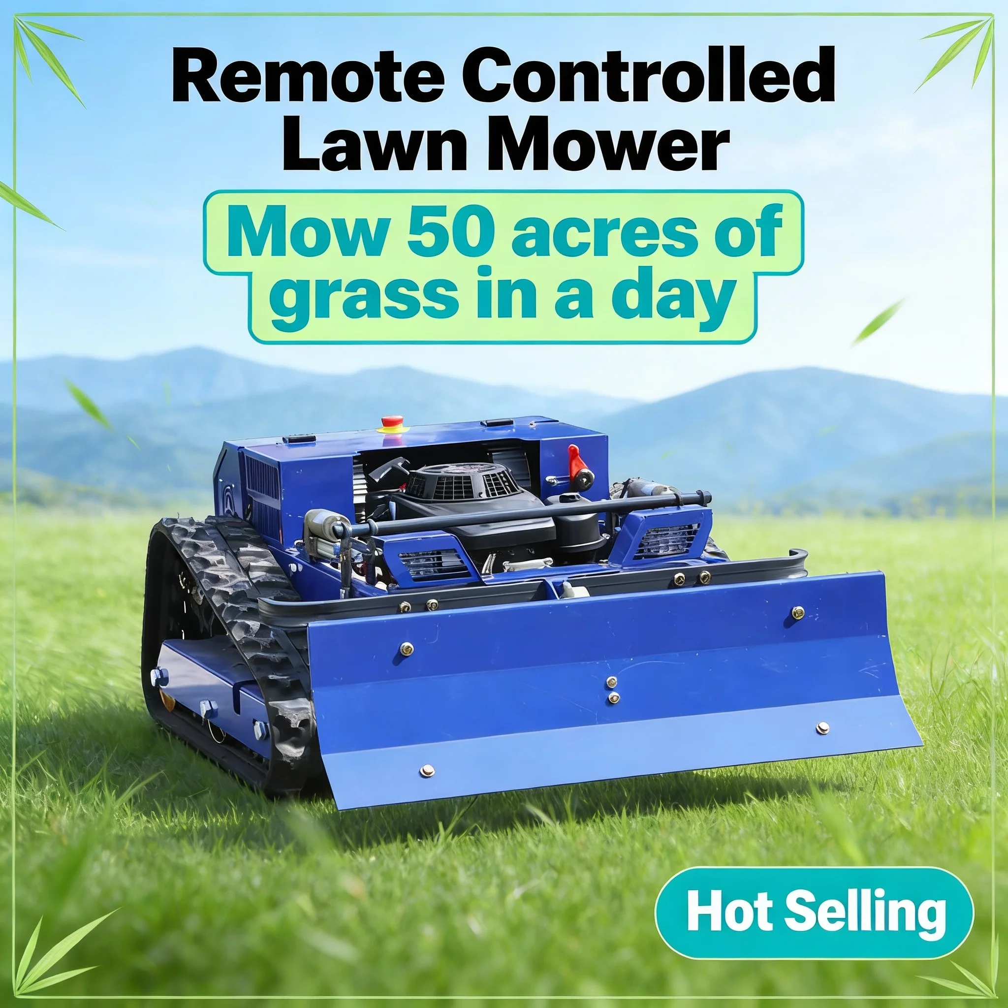 

Customized Fast Delivery Wireless Remote Control Robot Lawn Mower Brushless Motor Free After-Sales for Garden Outdoor