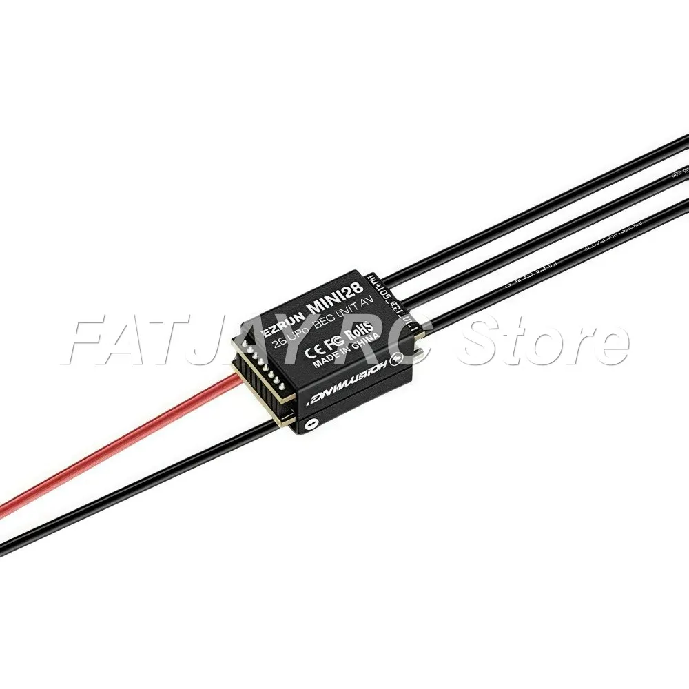 FATJAY Hobbywing EZRUN MINI28 30A Electronic Speed Controller Sensored Brushless 1/28 Mini-Z Cars