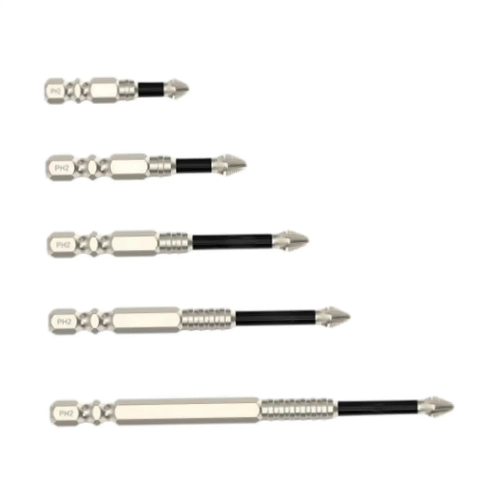 5Pcs Screwdriver Drill Sturdy Insert Bits for Impact Drivers Fixing DIY Use