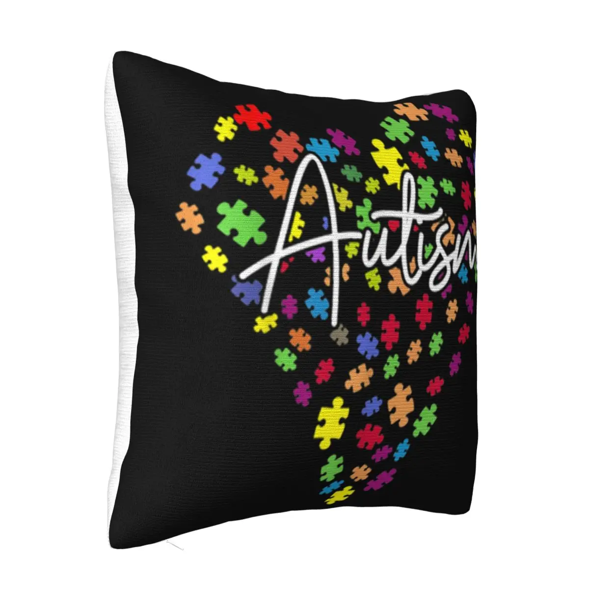 Funny Autism Awarenesss Autism Heart Puzzle Piece B084Hst7Dm Unique Crewneck Leisure Pillow Case