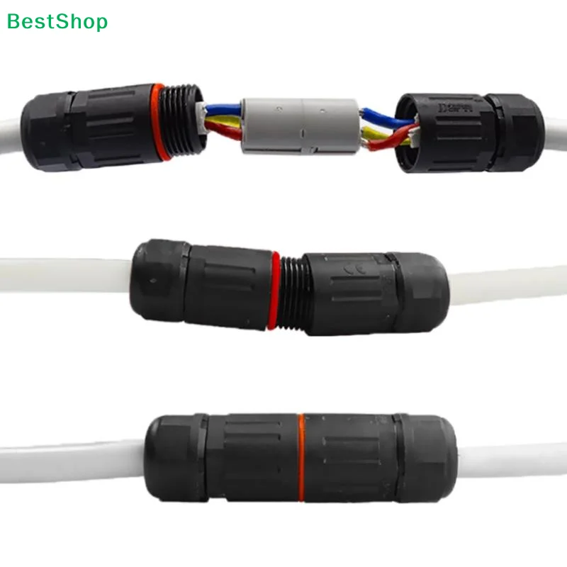〔Q〕IP68 Cable Connector Outdoor Waterproof Joint Electrical Terminal Wire Adapter CDF-M3 2-3 Core Straight Through Connector