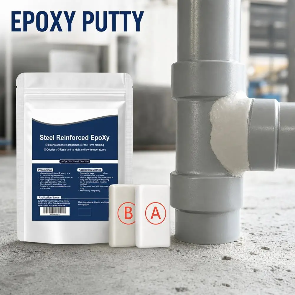Repair Bonding Glue,Waterproof Heat Resistant Structural Adhesive,Versatile Use On Metal,Wood,Plastic Automotive Engine Block