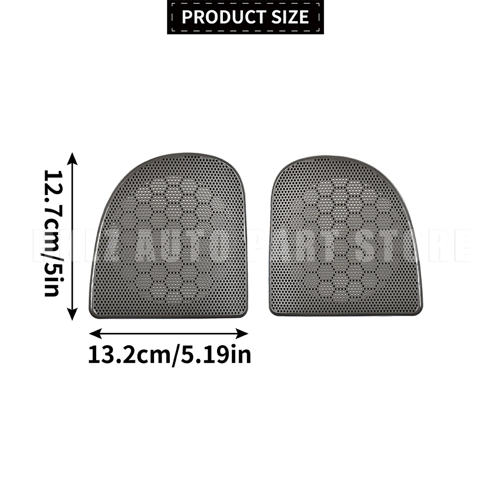Car Left and Right Set Gray Speaker Cover Grille for Renault Twingo ABS Speaker Protector 7701206099 7700422526