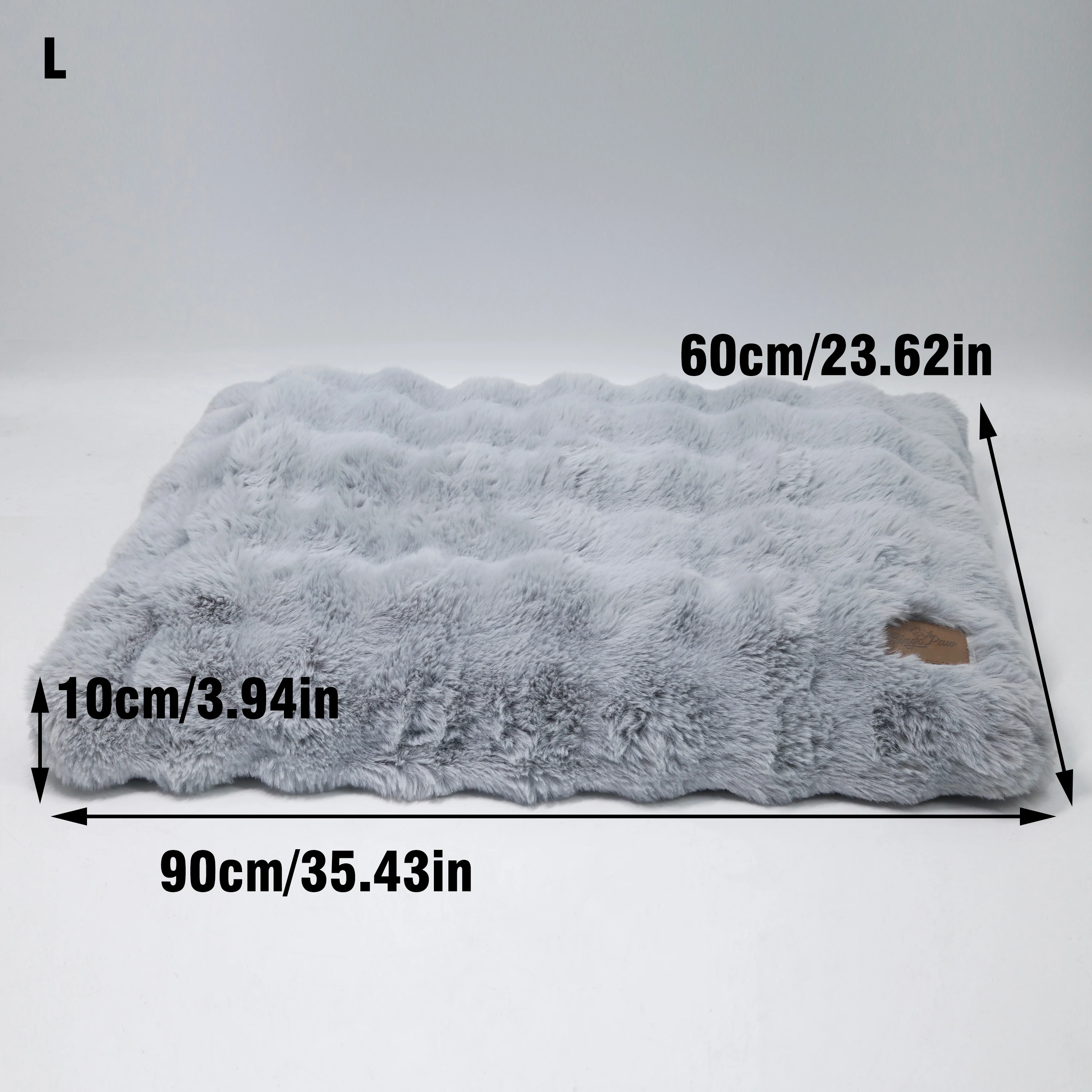 Fluffy Dog Crate Bed for Extra Large Dogs, Plush Faux Fur Crate Pad, Calming Anti Anxiety Dog Bed, Washable Soft Warm Crate