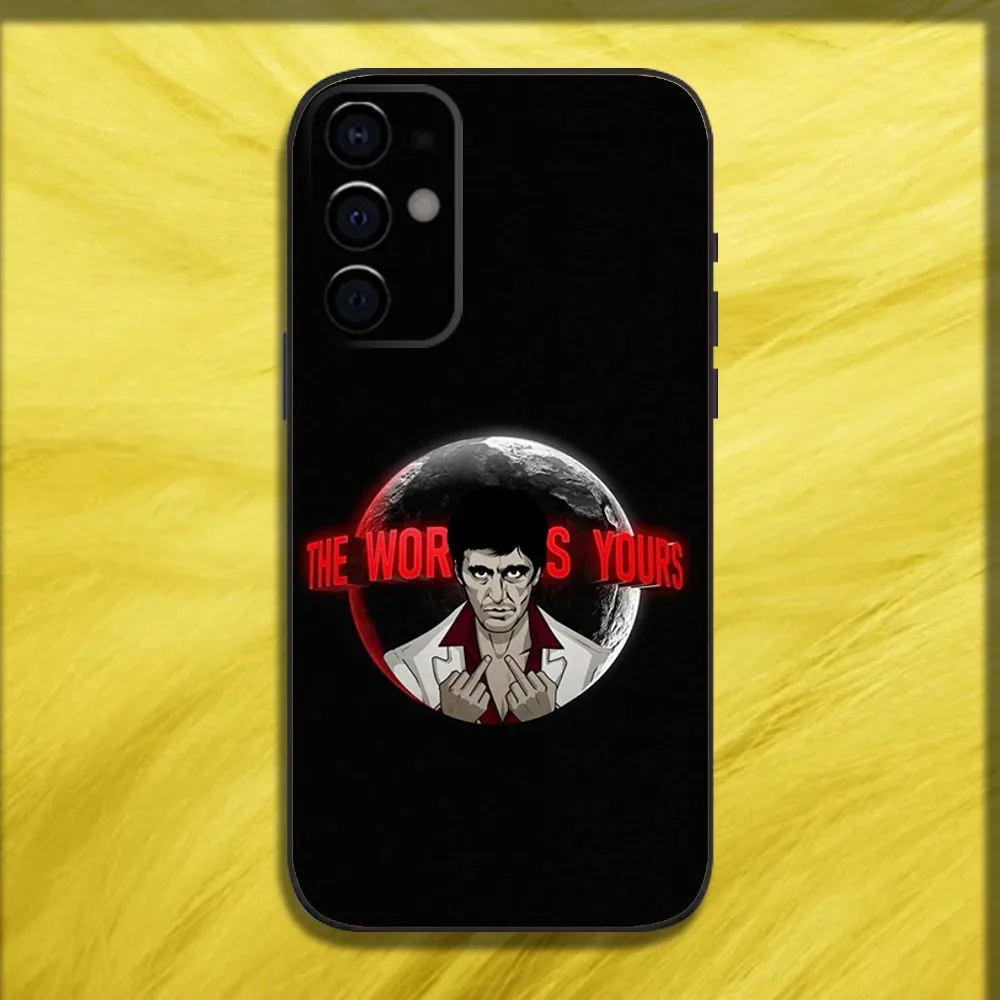 S-Scarfaces Tony M-Montana Phone Case For Samsung S24,S21,S22,S23,S30,Ultra,S20,Plus,Fe,Lite,Note,10,9,5G Black Soft Cover