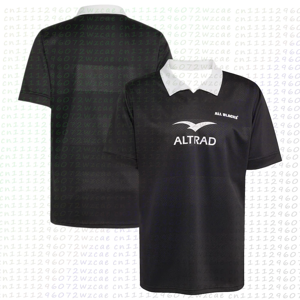 Camiseta de Rugby All Blacks de Nueva Zelanda 2026, Conjunto de Rugby para Padres e Hijos, Camiseta Infantil Transpirable de Secado Rápido, Ropa Deportiva Familiar