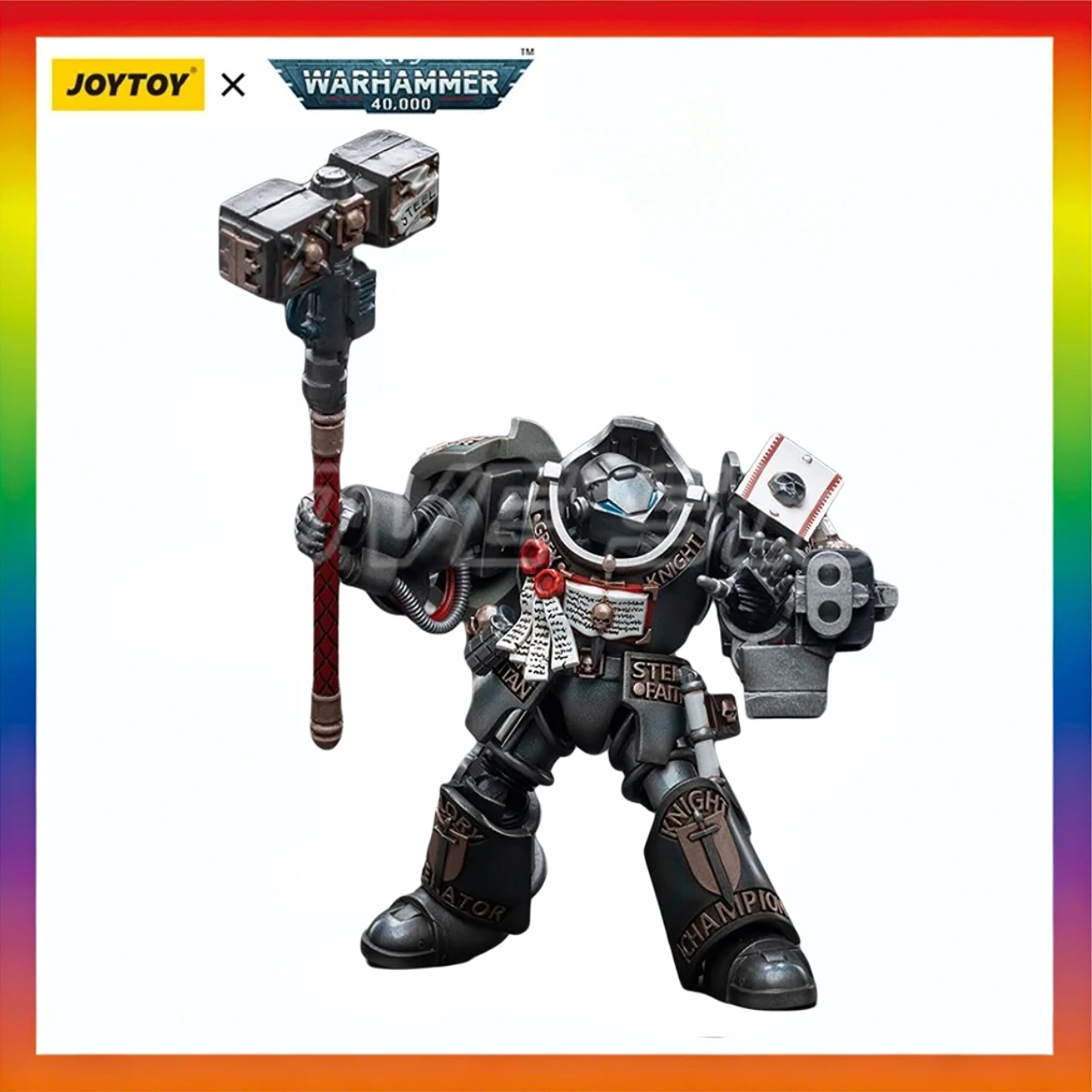 

В наличии оригинальная фигурка JOYTOY 40K Grey Knights Терминатор Caddon Vibova 1/18, модель игрушки в подарок